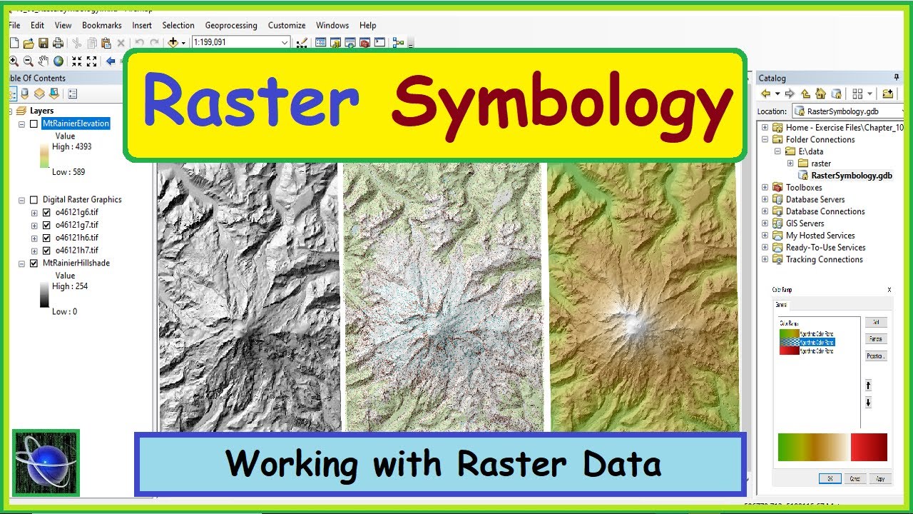 Raster Symbology - Custom Color Ramp in ArcMap - Urdu / Hindi - Part 6